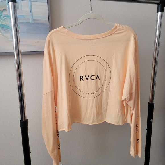 RVCA Crop Long Sleeve Sz XL - Picture 5 of 6
